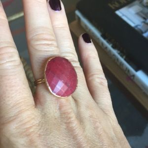Shopbop red and gold Cocktail ring